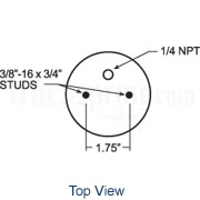 Firestone Single Convoluted Air Spring - 1/4" NPT